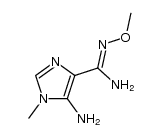 5-amino-N'-methoxy-1-methylimidazole-4-carboxamidine结构式