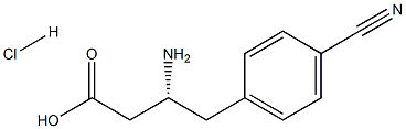 (R)-3-Amino-4-(4-cyanophenyl)-butyric acid-HCl Structure