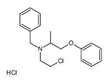 benzyl-(2-chloroethyl)-(1-phenoxypropan-2-yl)azanium,chloride结构式