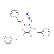 benzyl 2-azido-3,6-di-O-benzyl-2-deoxy-β-D-glucopyranoside Structure