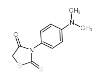 3-(4-二甲基氨基苯基)-2-硫氧代噻唑烷-4-酮结构式