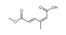 (2Z,4E)-5-methoxycarbonyl-3-methyl-2,4-petadienone acid结构式