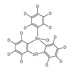 三苯基氯化锡-D15结构式