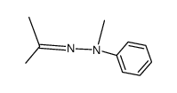 acetone methylphenylhydrazone Structure