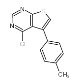 4-氯-5-(对甲苯基)噻吩并[2,3-d]嘧啶结构式