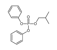 2-methylpropyl diphenyl phosphate Structure