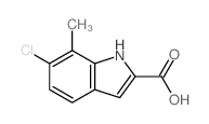6-Chloro-7-methyl-1H-indole-2-carboxylic acid Structure