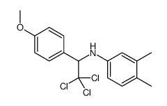 3,4-dimethyl-N-[2,2,2-trichloro-1-(4-methoxyphenyl)ethyl]aniline结构式