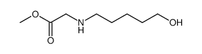 N-(5-hydroxypentyl)glycine methyl ester Structure