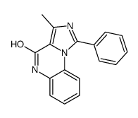 3-Methyl-1-phenylimidazo[1,5-a]quinoxalin-4(5H)-one结构式