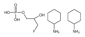 cyclohexanamine,[(2R)-3-fluoro-2-hydroxypropyl] dihydrogen phosphate Structure