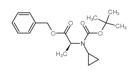 n-boc-(s)-cyclopropylalanine benzyl ester Structure