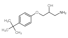 1-氨基-3-(4-叔丁基-苯氧基)-丙烷-2-醇结构式
