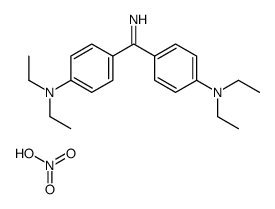 4,4'-carbonimidoylbis[N,N-diethylaniline] nitrate structure