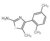 4-(2,5-二甲基苯基)-5-甲基噻唑-2-胺结构式