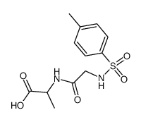 N-(p-tosyl)glycylalanine Structure
