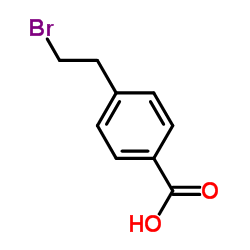 4-(2-Bromoethyl)benzoic acid Structure