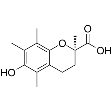 (R)-(+)-6-羟基-2,5,7,8-四甲基苯并-2-羧酸结构式