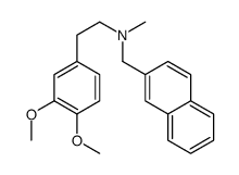 2-(3,4-dimethoxyphenyl)-N-methyl-N-(naphthalen-2-ylmethyl)ethanamine结构式