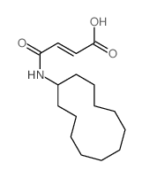 3-(cyclododecylcarbamoyl)prop-2-enoic acid structure