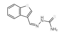 (benzothiophen-3-ylmethylideneamino)thiourea结构式