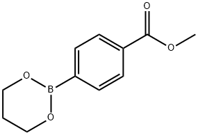 4-甲氧羰基苯硼酸-1,3-丙二醇酯结构式