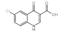 6-氯-4-氧代-1,4-二氢喹啉-3-羧酸结构式