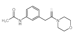 Acetamide, N-[3-[2-(4-morpholinyl)-2-thioxoethyl]phenyl]-结构式