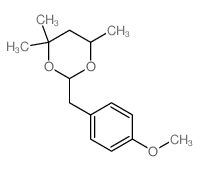 1,3-Dioxane,2-[(4-methoxyphenyl)methyl]-4,4,6-trimethyl-结构式