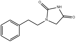 1-苯乙基咪唑烷-2,4-二酮结构式
