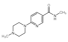 N-甲基-6-(4-甲基-1-哌嗪)-烟酰胺结构式