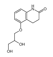 5-(2,3-dihydroxy-propoxy)-3,4-dihydro-1H-quinolin-2-one结构式
