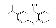 [2-(4-propan-2-ylphenyl)sulfanylphenyl]methanol结构式