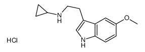 cyclopropyl-[2-(5-methoxy-1H-indol-3-yl)ethyl]azanium,chloride结构式