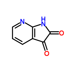 1h-吡咯[2,3-b]吡啶-2,3-二酮结构式