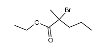 2-bromo-2-methyl-2-propyl acetic acid ethyl ester Structure
