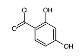 Benzoyl chloride, 2,4-dihydroxy- (9CI) Structure