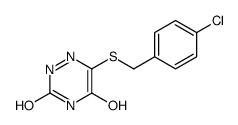 6-[(4-chlorophenyl)methylsulfanyl]-2H-1,2,4-triazine-3,5-dione Structure
