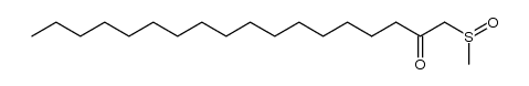 1-methanesulfinyl-octadecan-2-one结构式