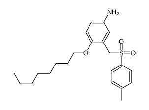 3-[(4-methylphenyl)sulfonylmethyl]-4-octoxyaniline结构式