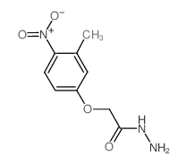 2-(3-甲基-4-硝基苯氧基)乙酰肼结构式