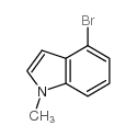4-溴-1-甲基-1H-吲哚结构式