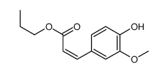 propyl 3-(4-hydroxy-3-methoxyphenyl)prop-2-enoate Structure