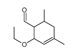 2-ethoxy-4,6-dimethylcyclohex-3-ene-1-carbaldehyde结构式