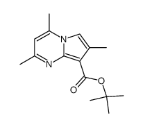 2,4,7-trimethyl-pyrrolo[1,2-a]pyrimidine-8-carboxylic acid tert-butyl ester结构式
