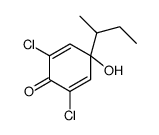 4-butan-2-yl-2,6-dichloro-4-hydroxycyclohexa-2,5-dien-1-one结构式