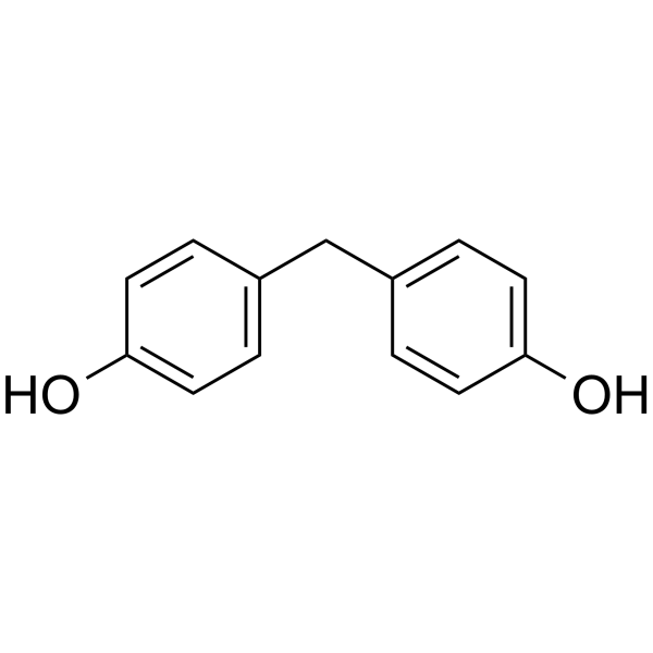 4,4'-Methylenediphenol Structure