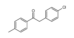 2-(4-氯苯基)-1-(p-甲苯基)乙酮结构式