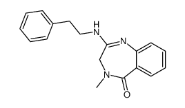 4-methyl-2-phenethylamino-3,4-dihydro-benzo[e][1,4]diazepin-5-one Structure