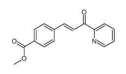 4-((E)-3-oxo-3-pyridin-2-yl-propenyl)-benzoic acid methyl ester结构式